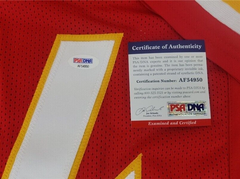 Carlos Hyde Signed Kansas City Chiefs Jersey (PSA) former Ohio State Buckeyes RB