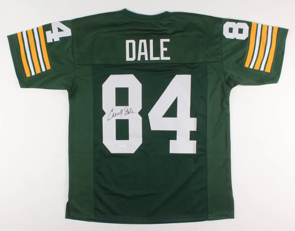 Carroll Dale Signed Green Bay Packers Jersey (JSA) 2xSuper Bowl Champ I & II