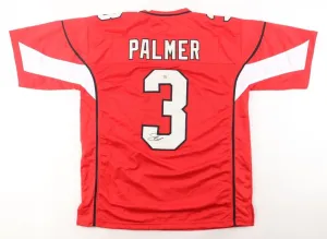 Carson Palmer Signed Arizona Cardinals Red Jersey (PSA) 3Pro Bowl Quarterback
