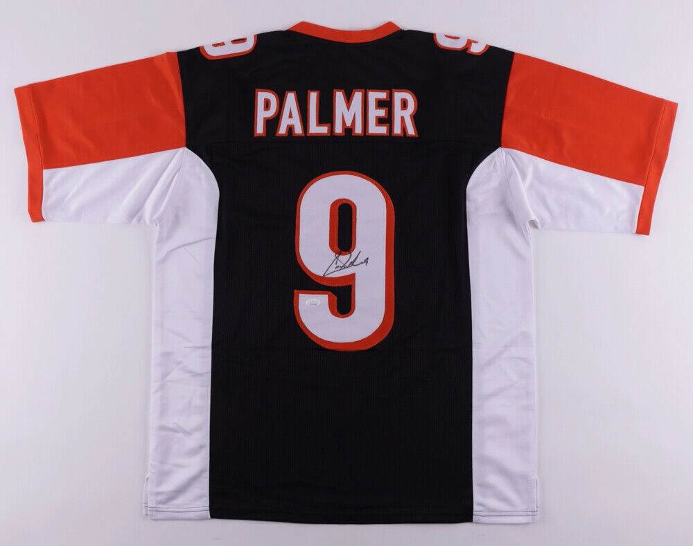 Carson Palmer Signed Cincinnati Bengals Jersey (JSA COA) 3Pro Bowl Quarterback