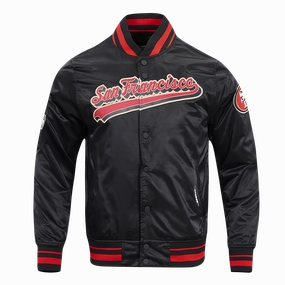 CHAMARRA DE SATN NHL CHICAGO BLACKHAWKS SCRIPT TAIL