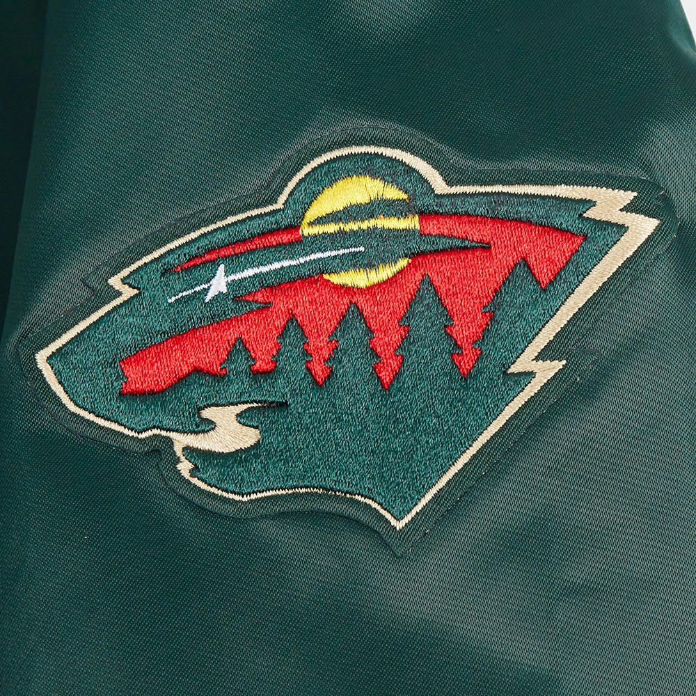 CHAMARRA DE SATN NHL MINNESOTA WILD CLASSIC CHENILLE PARA MUJER