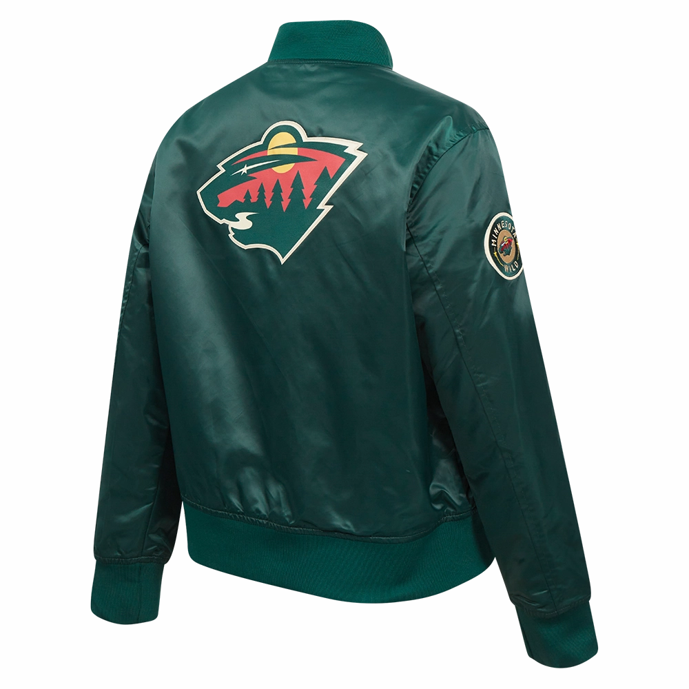 CHAMARRA DE SATN NHL MINNESOTA WILD CLASSIC CHENILLE PARA MUJER