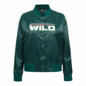 CHAMARRA DE SATN NHL MINNESOTA WILD CLASSIC CHENILLE PARA MUJER