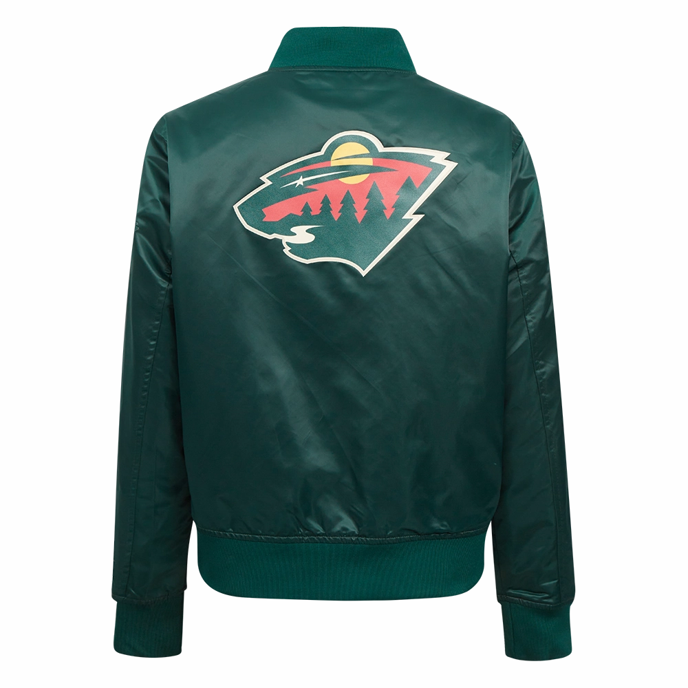 CHAMARRA DE SATN NHL MINNESOTA WILD CLASSIC CHENILLE PARA MUJER
