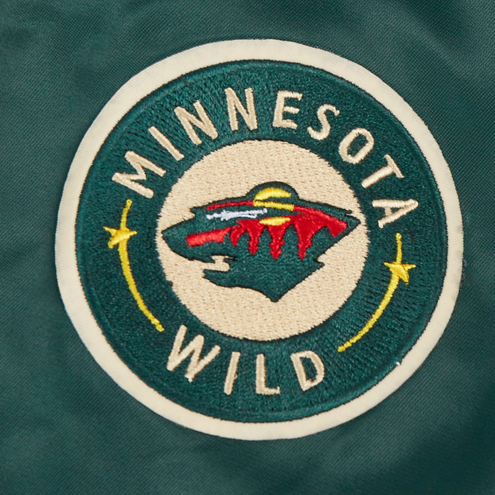 CHAMARRA DE SATN NHL MINNESOTA WILD CLASSIC CHENILLE PARA MUJER