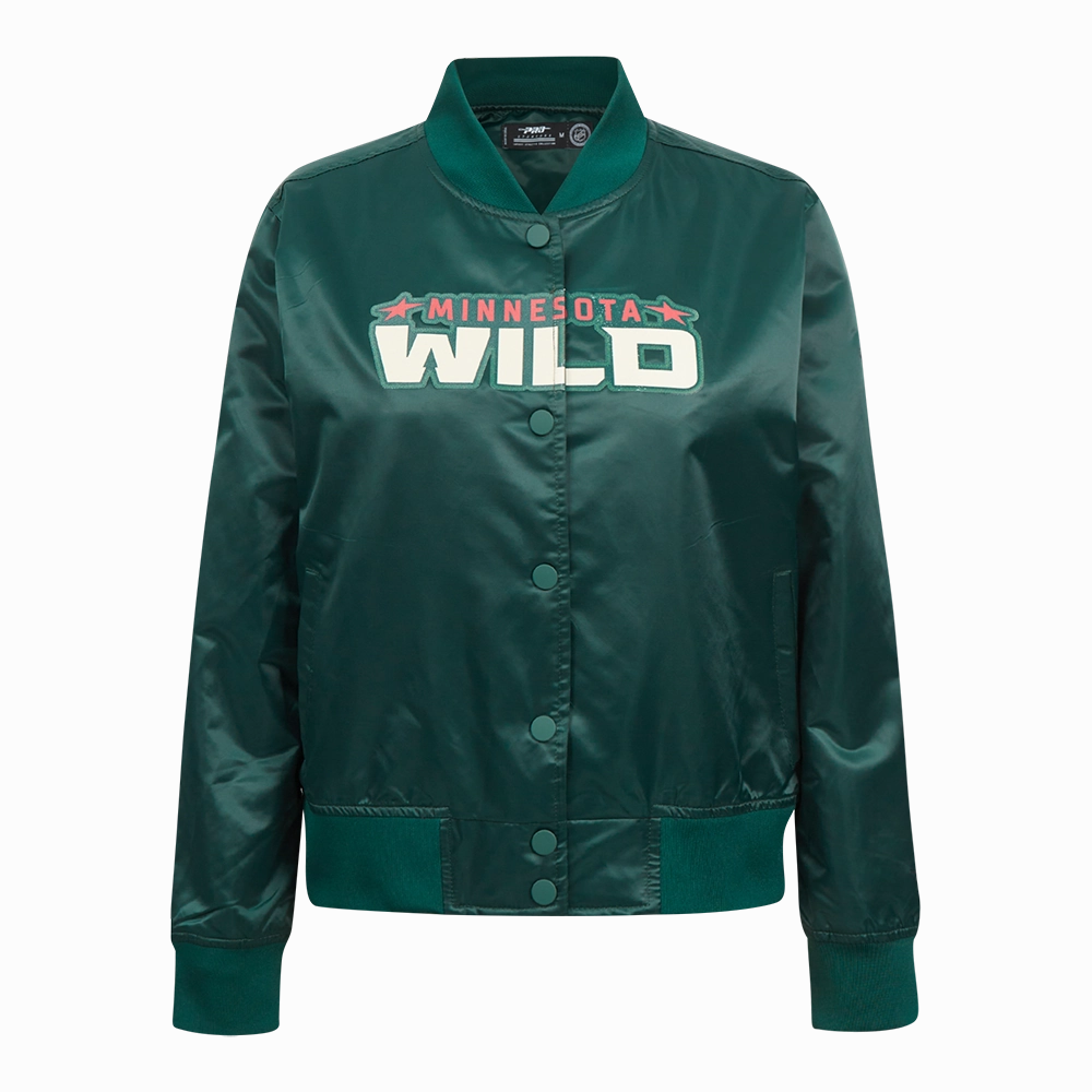 CHAMARRA DE SATN NHL MINNESOTA WILD CLASSIC CHENILLE PARA MUJER