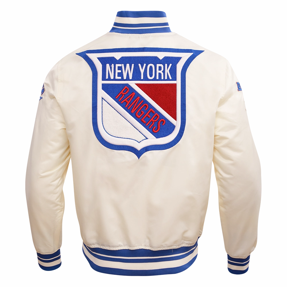 CHAMARRA DE SATN NHL NEW YORK RANGERS RETRO CLASSICS