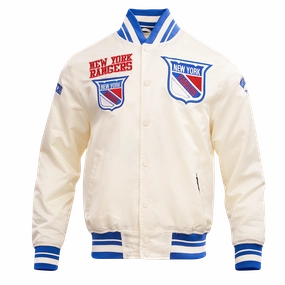 CHAMARRA DE SATN NHL NEW YORK RANGERS RETRO CLASSICS