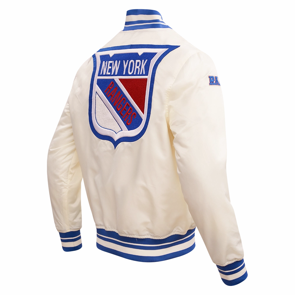 CHAMARRA DE SATN NHL NEW YORK RANGERS RETRO CLASSICS