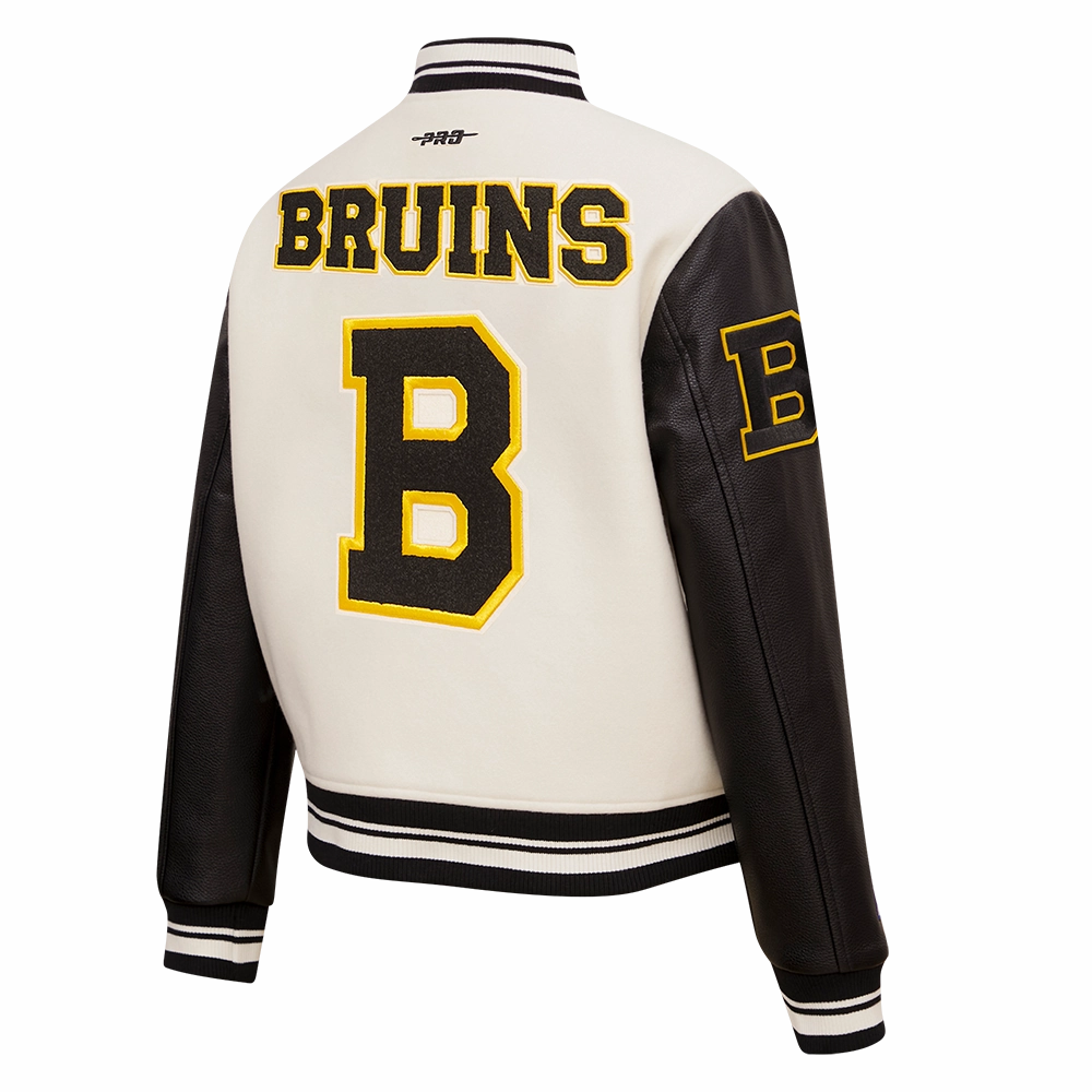 CHAMARRA UNIVERSITARIA NHL BOSTON BRUINS RETRO CLASSICS PARA MUJER