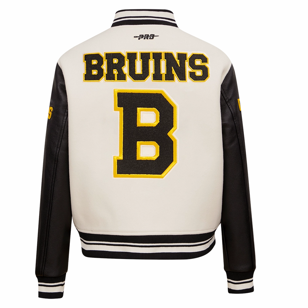 CHAMARRA UNIVERSITARIA NHL BOSTON BRUINS RETRO CLASSICS PARA MUJER