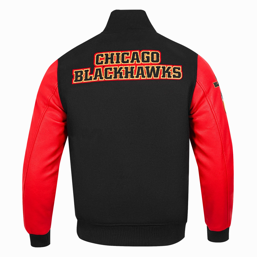 CHAMARRA UNIVERSITARIA NHL CHICAGO BLACKHAWKS CLASSIC VARSITY