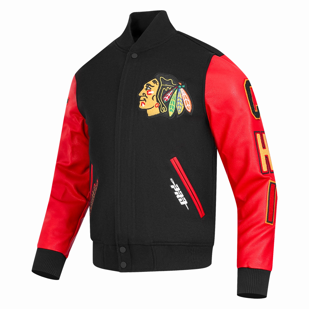 CHAMARRA UNIVERSITARIA NHL CHICAGO BLACKHAWKS CLASSIC VARSITY