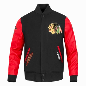 CHAMARRA UNIVERSITARIA NHL CHICAGO BLACKHAWKS CLASSIC VARSITY