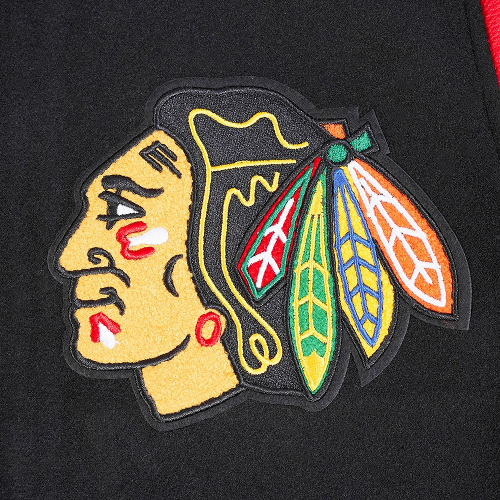 CHAMARRA UNIVERSITARIA NHL CHICAGO BLACKHAWKS CLASSIC VARSITY