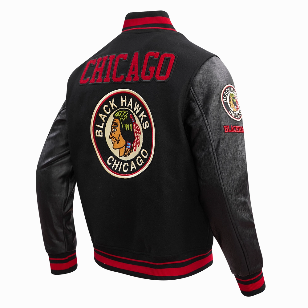 CHAMARRA UNIVERSITARIA NHL CHICAGO BLACKHAWKS RETRO CLASSICS