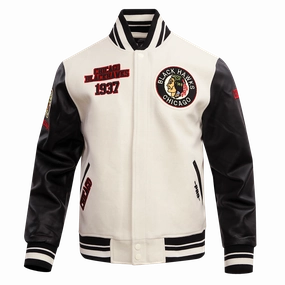 CHAMARRA UNIVERSITARIA NHL CHICAGO BLACKHAWKS RETRO CLASSICS