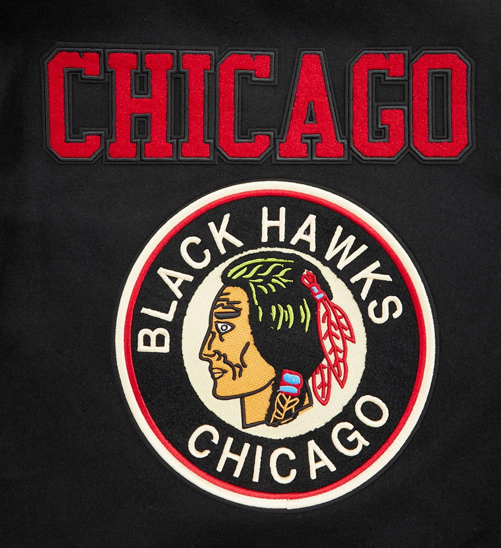 CHAMARRA UNIVERSITARIA NHL CHICAGO BLACKHAWKS RETRO CLASSICS