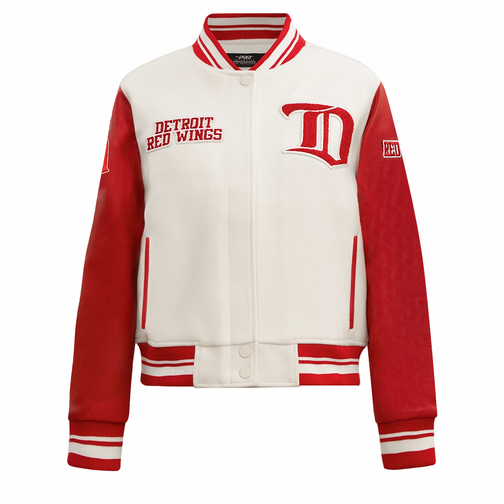 CHAMARRA UNIVERSITARIA NHL DETROIT RED WINGS RETRO CLASSICS PARA MUJER