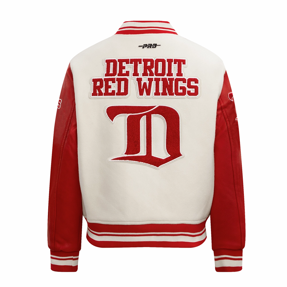 CHAMARRA UNIVERSITARIA NHL DETROIT RED WINGS RETRO CLASSICS PARA MUJER