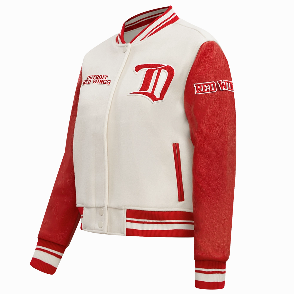 CHAMARRA UNIVERSITARIA NHL DETROIT RED WINGS RETRO CLASSICS PARA MUJER