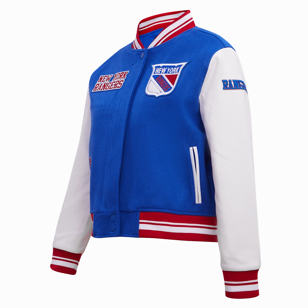 CHAMARRA UNIVERSITARIA NHL NEW YORK RANGERS RETRO CLASSICS PARA MUJER
