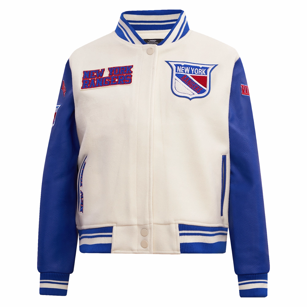 CHAMARRA UNIVERSITARIA NHL NEW YORK RANGERS RETRO CLASSICS PARA MUJER