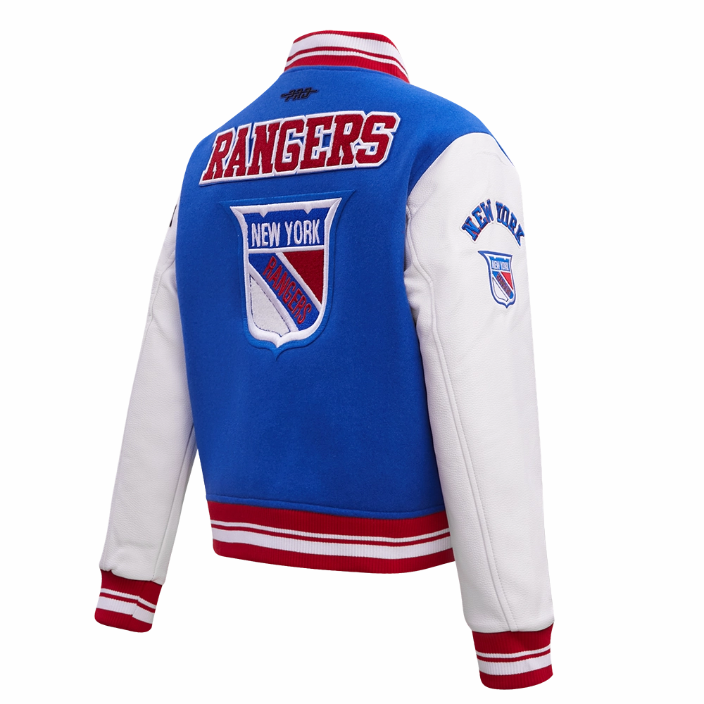 CHAMARRA UNIVERSITARIA NHL NEW YORK RANGERS RETRO CLASSICS PARA MUJER