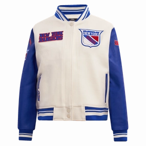 CHAMARRA UNIVERSITARIA NHL NEW YORK RANGERS RETRO CLASSICS PARA MUJER