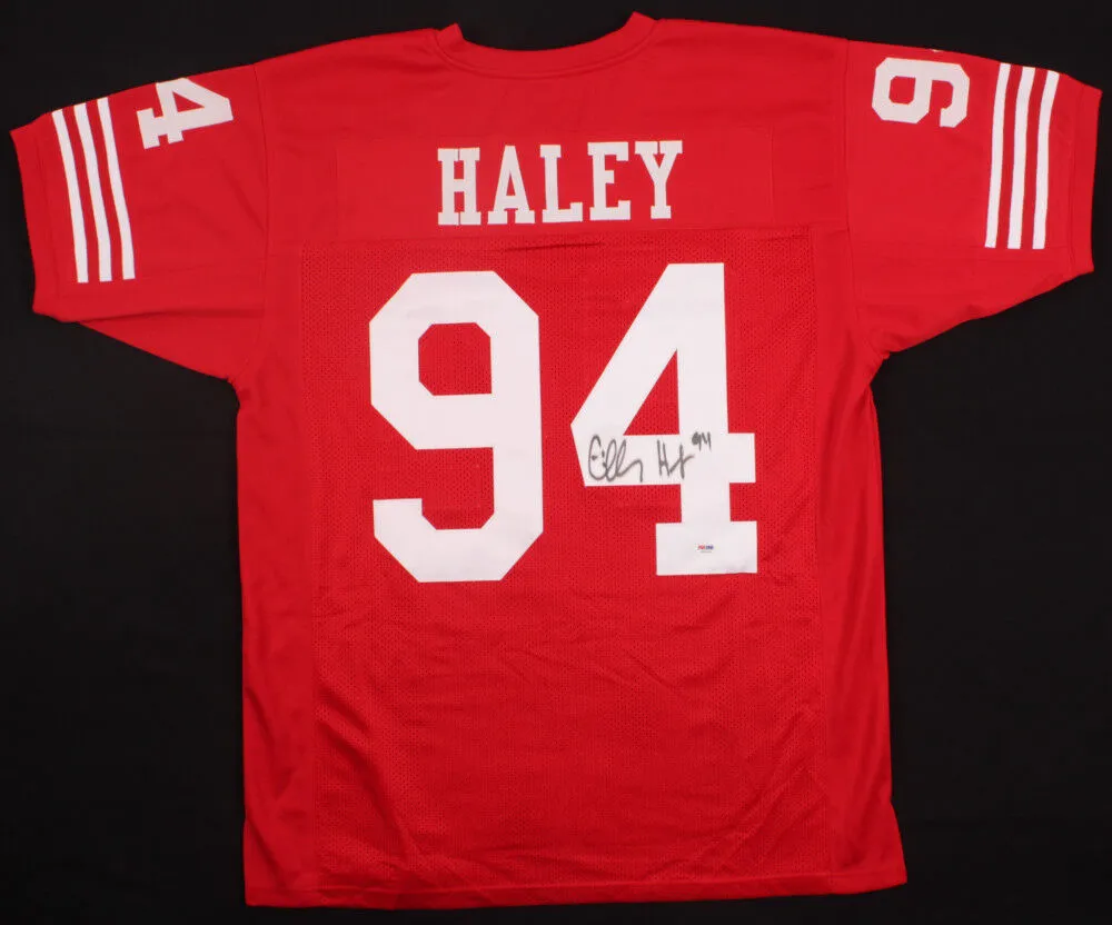 Charles Haley Signed San Francisco 49ers Jersey (Tristar) 5xSuper Bowl Champion