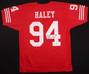 Charles Haley Signed San Francisco 49ers Jersey (Tristar) 5xSuper Bowl Champion