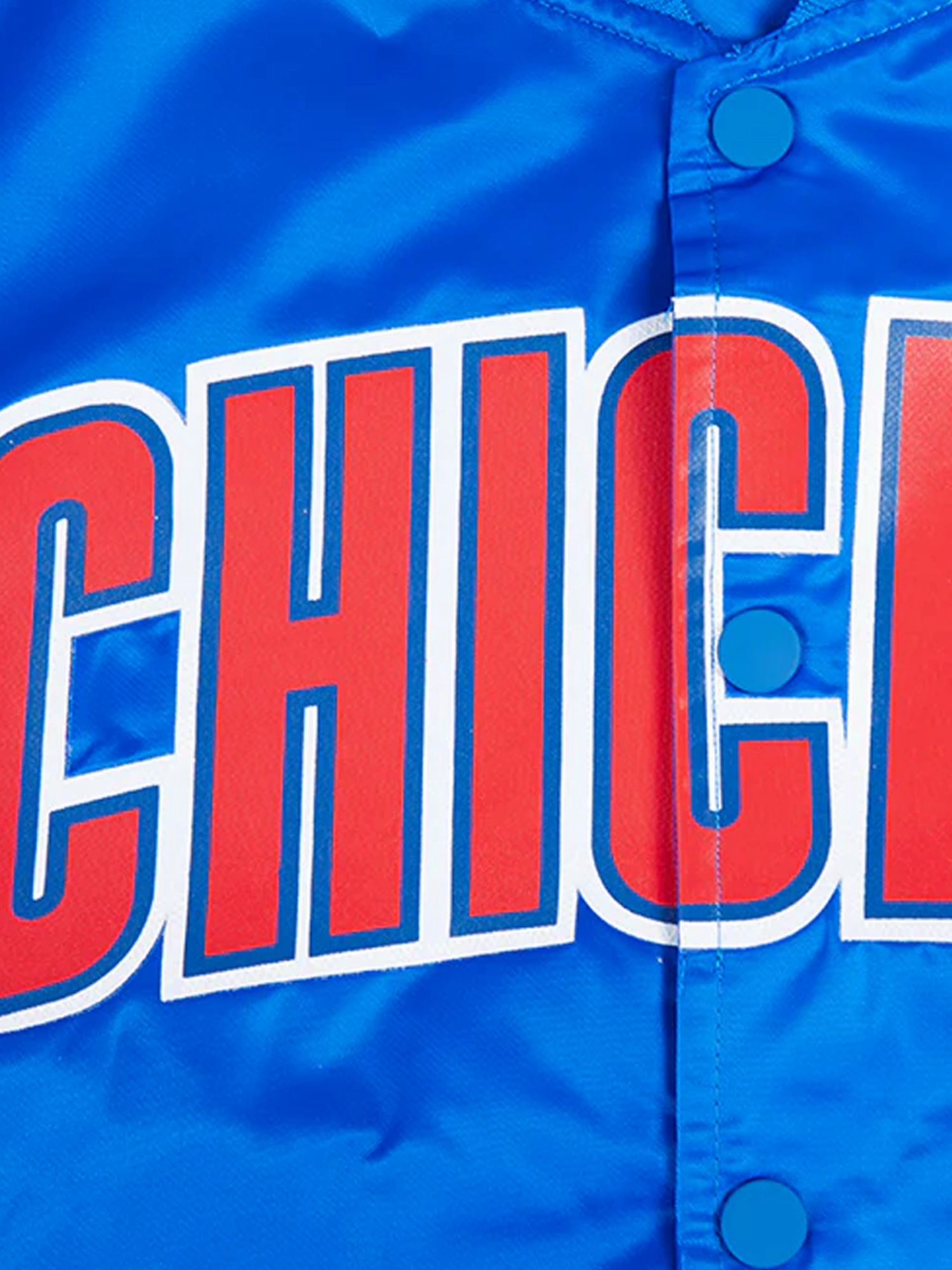 Chicago Cubs Pro Standard MLB Team Classic Satin Button Jacket - Blue