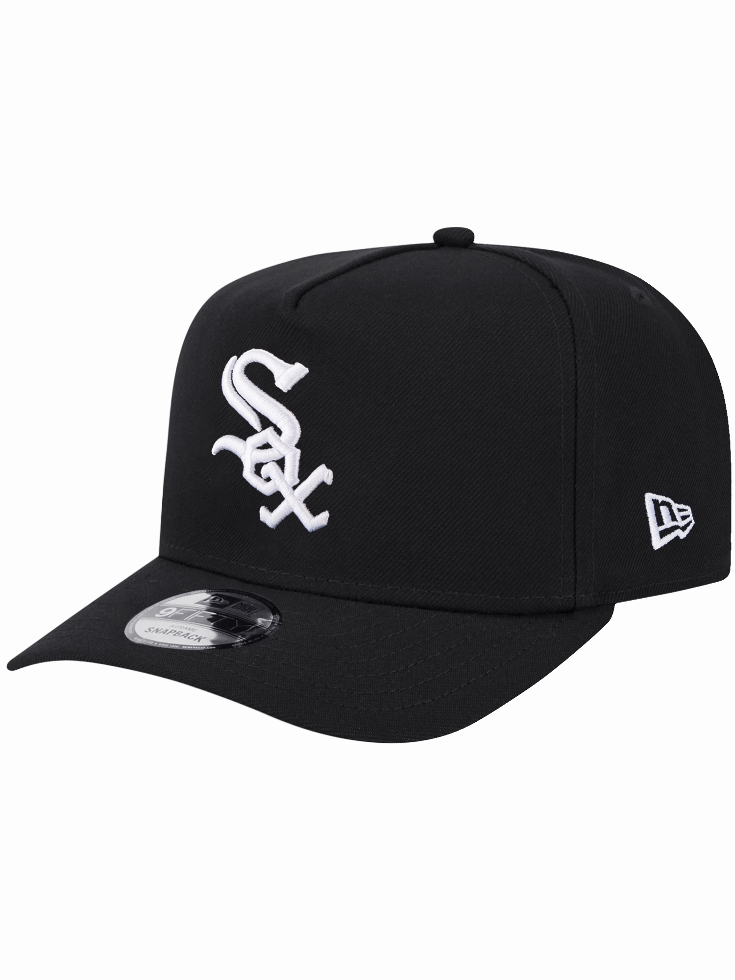 Chicago White Sox New Era MLB Team Pre-Curved 9FIFTY A-Frame Snapback Hat - Black