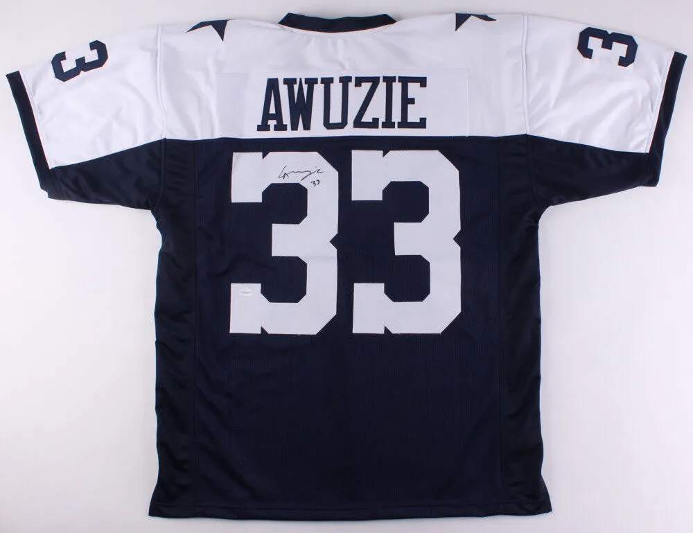 Chidobe Awuzie Signed Cowboys Jersey (TSE Holo) Dallas 2017 2nd Round Draft Pick