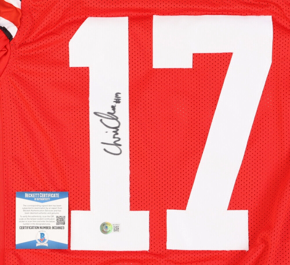 Chris Olave Signed Ohio State Buckeyes Jersey (Beckett COA) Frosh. / Soph. #17