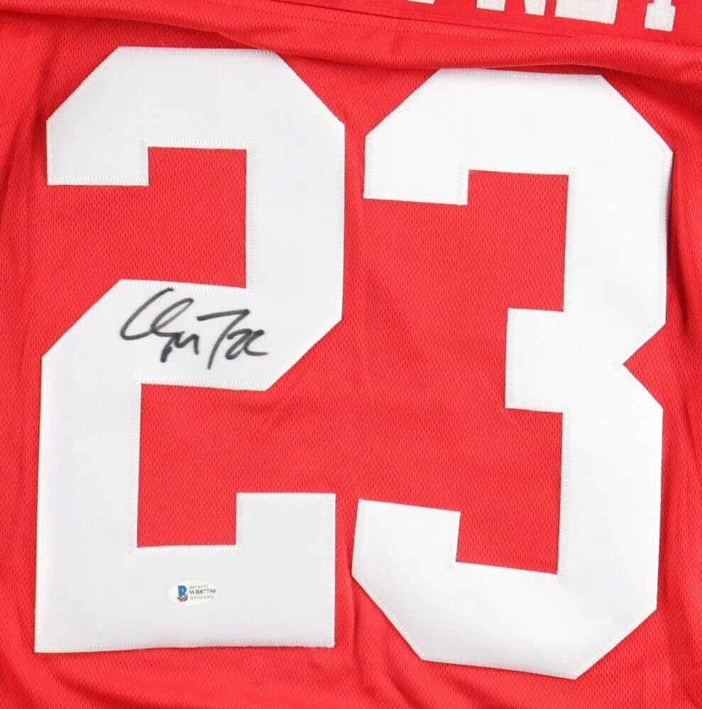 Christian McCaffrey Signed San Francisco 49ers Jersey (Beckett) 2xPro Bowl R.B.
