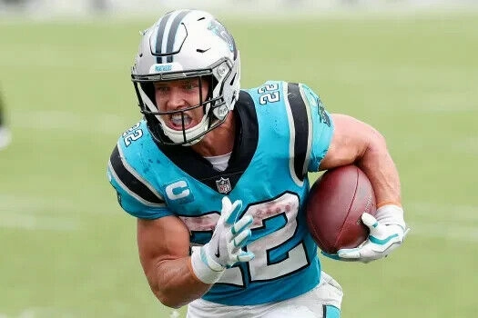 Christian McCaffrey Signed Carolina Panthers Jersey (Beckett COA) 2017 1st Rd Pk