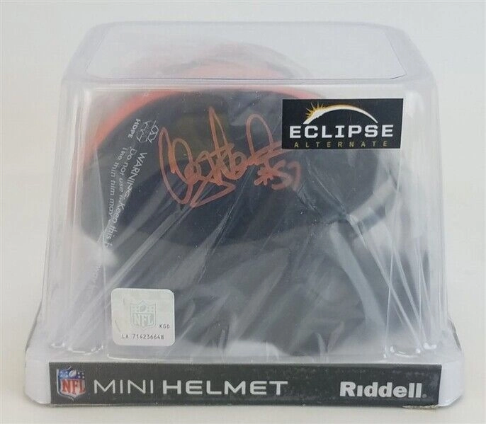 Clay Matthews Jr. Signed Cleveland Browns Eclipse Mini Helmet (Beckett COA)
