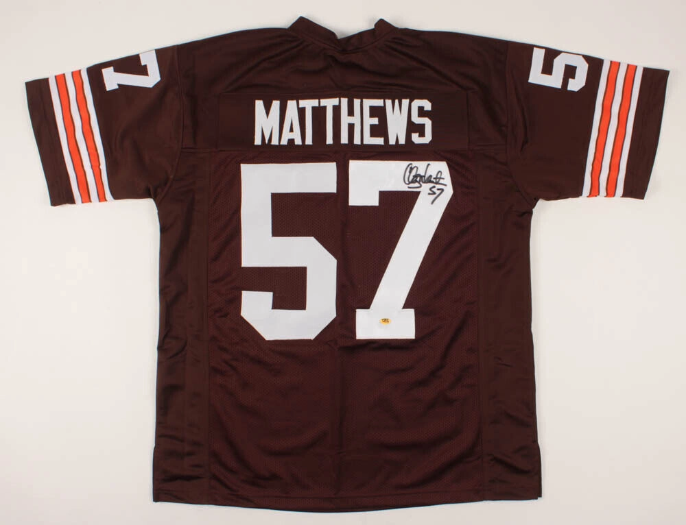 Clay Matthews Jr. Signed Cleveland Browns Jersey (CAS COA) 4xPro Bowl Linebacker