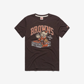 Cleveland Browns Brownie Stiff Arm Stadium