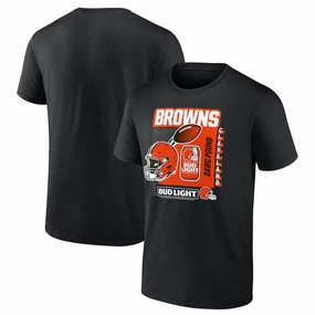 Cleveland Browns NFL Bud Light T-Shirt - Black