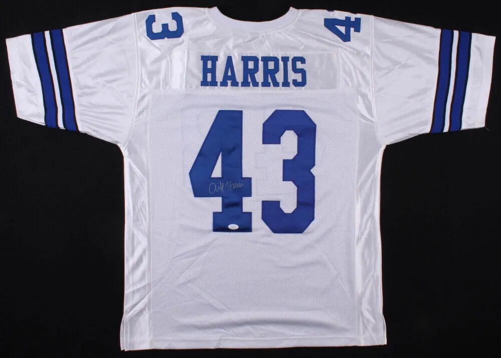 Cliff Harris Signed Dallas Cowboys Jersey (JSA COA) 2Super Bowl champion D.B.