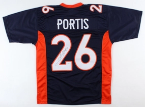 Clinton Portis Signed Denver Broncos Jersey (Beckett COA) 2Pro Bowl R.B.