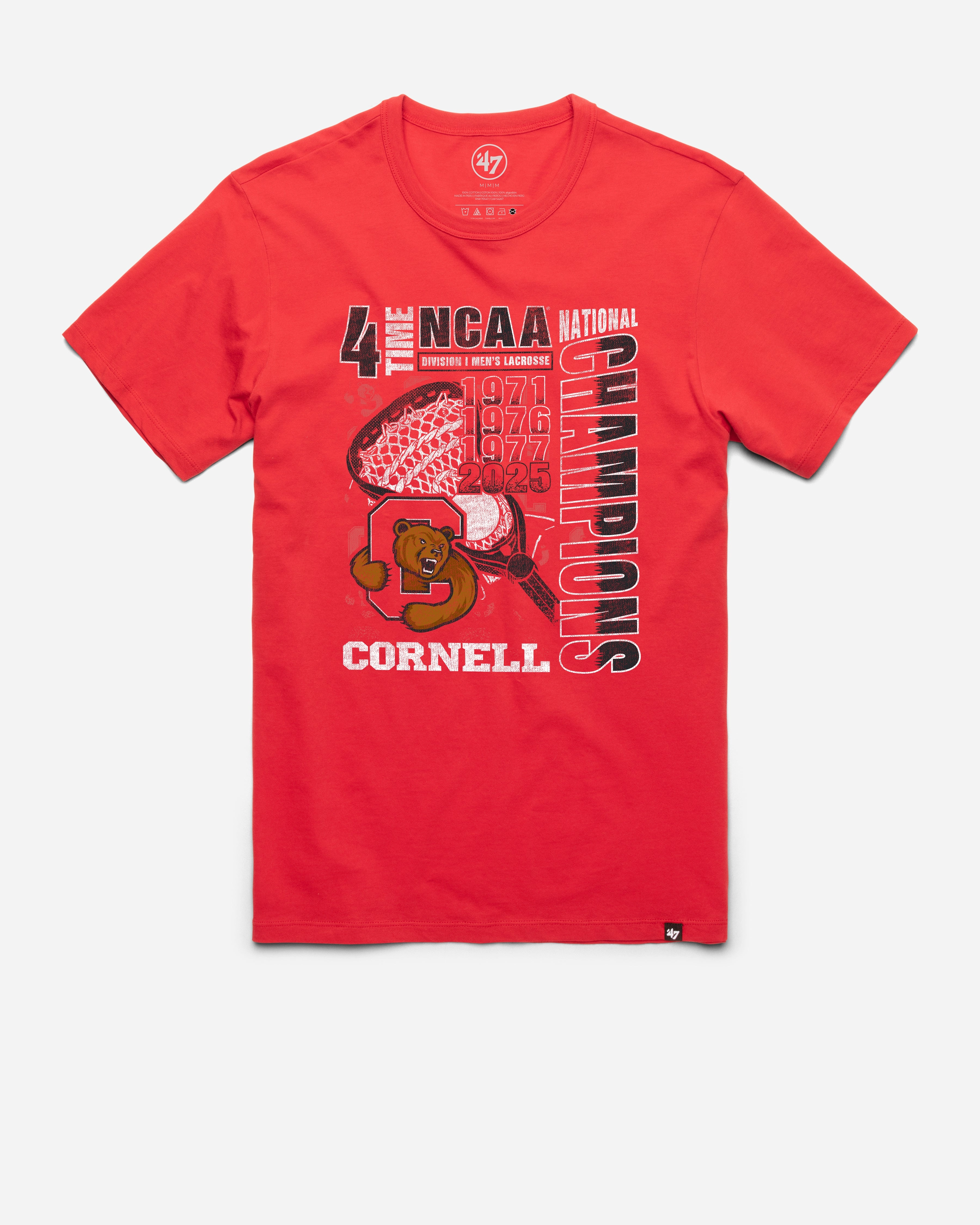 CORNELL BIG RED NCAA NATIONAL CHAMPIONS '47 FRANKLIN TEE