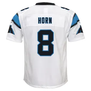 C.Panthers #8 Jaycee Horn White Game Stitched American Football Jerseys