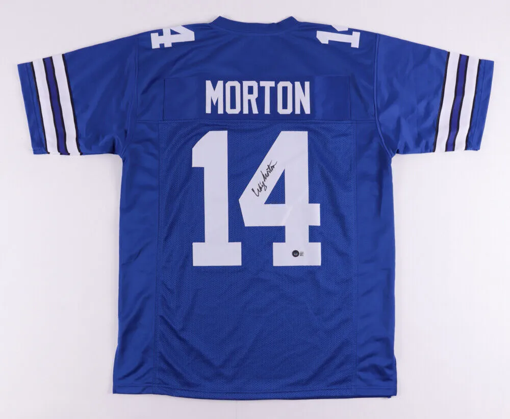 Craig Morton Signed Dallas Cowboys Jersey (Beckett Hologram) Super Bowl VI QB