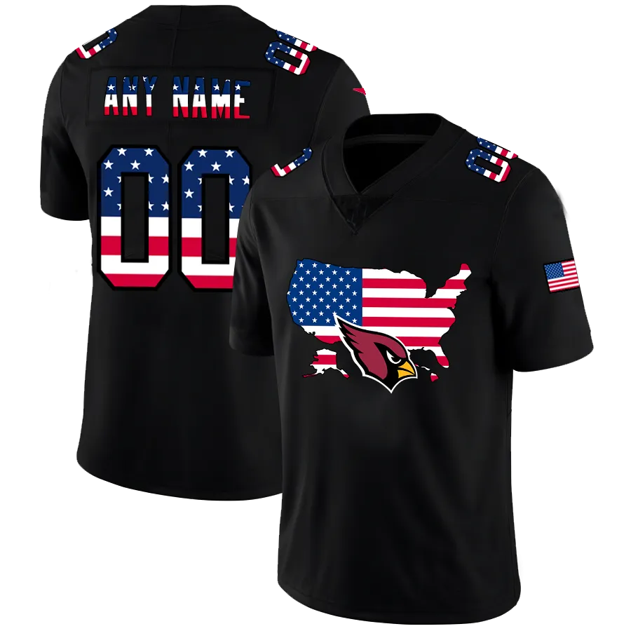 Custom A.Cardinal Black Limited Fashion Flag Stitched Football Jerseys