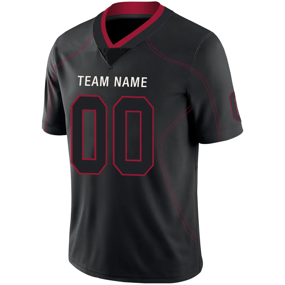 Custom A.Falcon Men's American Black Fashion Vapor Limited Stitched Football Jersey