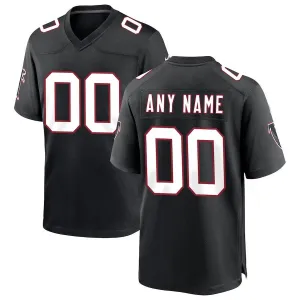 Custom A.Falcons 2024 Black Throwback Game American Stitched Football Jersey